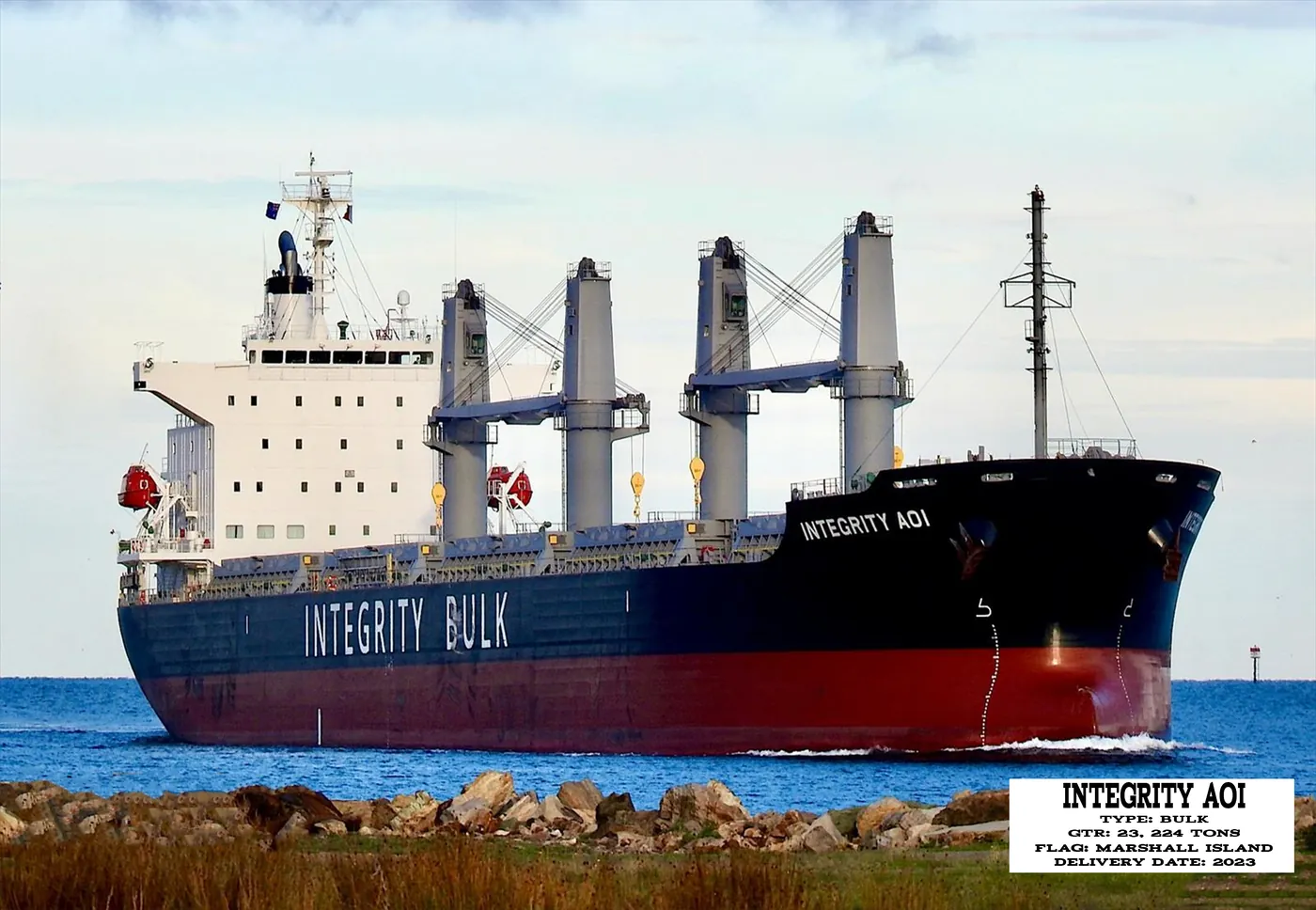 MV Integrity Aoi, a bulk carrier in the Top Ever fleet